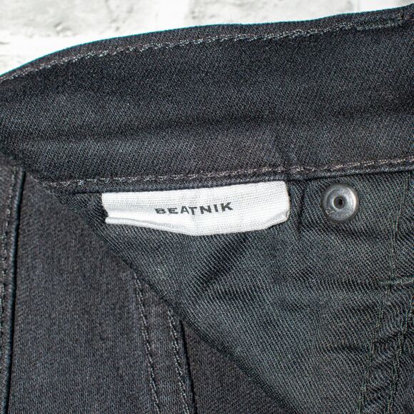 SLVRLAKE Beatnik High-Rise Denim Jeans in Black Size 25 - Picture 7 of 12